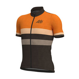 ALÉ jersey de manga corta - VINTAGE MERINO - naranja/negro