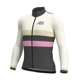 ALÉ maillot de verano de manga larga - VINTAGE SMR MERINO - blanco/gris