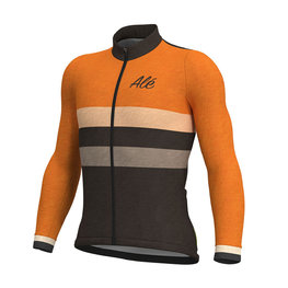 ALÉ maillot de verano de manga larga - VINTAGE SMR MERINO - naranja/negro