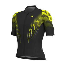 ALÉ jersey de manga corta - PRO RACE - negro/amarillo