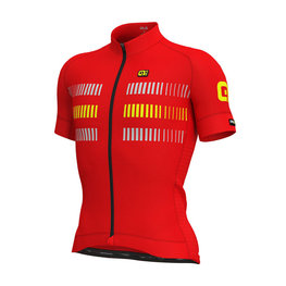 ALÉ jersey de manga corta - STRADA - amarillo/rojo