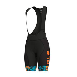 ALÉ pantalones cortos de tirantes - SAVANA LADY  - naranja/azul/negro