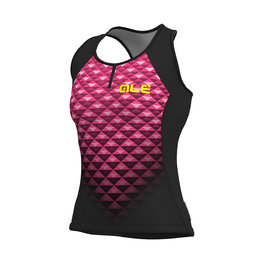 ALÉ maillot sin mangas - HEXA LADY - negro/rosa