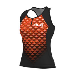 ALÉ maillot sin mangas - HEXA LADY  - naranja/negro