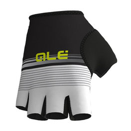 ALÉ guantes de dedos cortos - CLASSICHE DEL NORD - blanco/negro