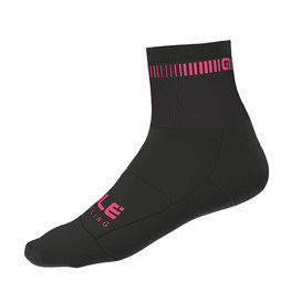 ALÉ calcetines clásicos - LOGO Q-SKIN  - negro/rosa