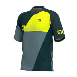 ALÉ jersey de manga corta - RAMPAGE MTB - multicolor/amarillo