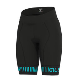 ALÉ pantalones cortos sin tirantes - STRADA LADY - negro/turquesa
