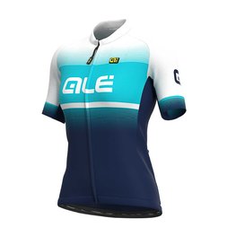 ALÉ jersey de manga corta - BLEND LADY - blanco/turquesa/azul