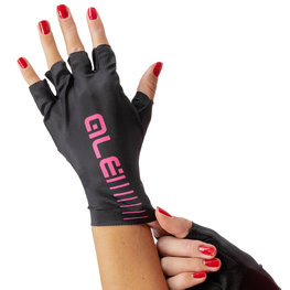ALÉ guantes de dedos cortos - SUNSELECT CRONO - rosa/negro