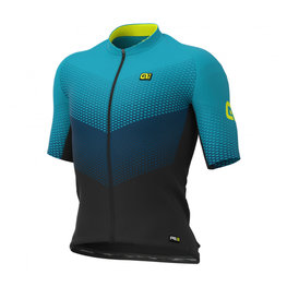 ALÉ jersey de manga corta - DELTA - negro/azul/azul claro