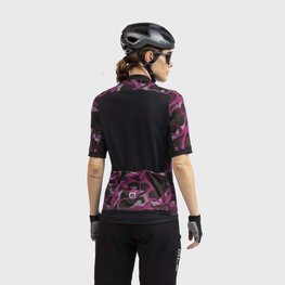 ALÉ jersey de manga corta - WOODLAND GRAVEL LADY - rosa/púrpura/negro