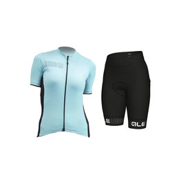 ALÉ maillot corto y pantalón corto - COLOR BLOCK LADY - blanco/azul claro/negro