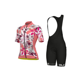 ALÉ maillot corto y pantalón corto - PR-S GARDEN LADY - blanco/rosa/granate/negro
