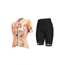 ALÉ maillot corto y pantalón corto - PR-R AMAZZONIA LADY - blanco/naranja/rojo/granate/negro