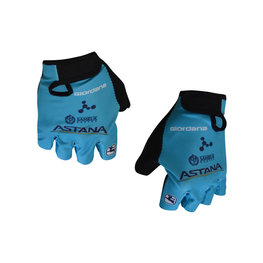 GIORDANA guantes de dedos cortos - ASTANA 2018 - azul claro