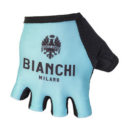 BIANCHI MILANO guantes de dedos cortos - DIVOR - azul claro/negro