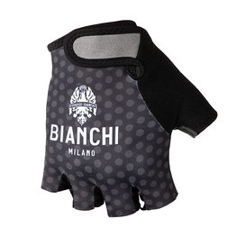 BIANCHI MILANO guantes de dedos cortos - ALVIA - blanco/negro