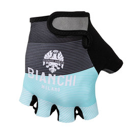 BIANCHI MILANO guantes de dedos cortos - ALVIA - negro/azul claro