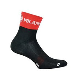 BIANCHI MILANO calcetines clásicos - ASFALTO - negro/rojo