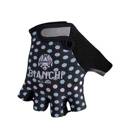 BIANCHI MILANO guantes de dedos cortos - ENAS - azul claro/negro