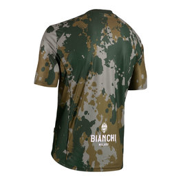 BIANCHI MILANO jersey de manga corta - POZZILLO MTB - verde/marrón