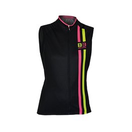 maillot sin mangas - ITEM TWO LADY - rosa/negro/amarillo