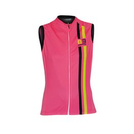 maillot sin mangas - ITEM TWO LADY - negro/amarillo/rosa