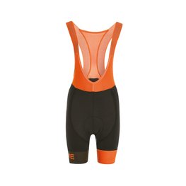 pantalones cortos de tirantes - LEGEND LADY - negro/naranja