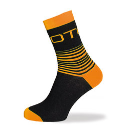 BIOTEX calcetines clásicos - LINES - naranja/negro