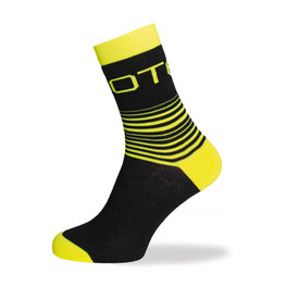 BIOTEX calcetines clásicos - LINES - negro/amarillo