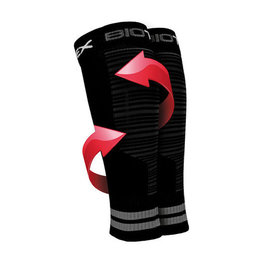 BIOTEX rodilleras - RACE & RECOVERY - negro/gris