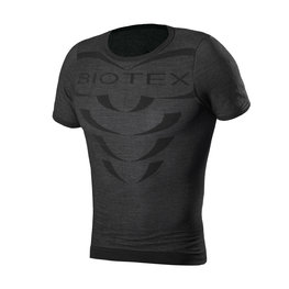 BIOTEX Camiseta de manga corta - BIOFLEX WARM - negro
