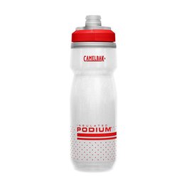 CAMELBAK botella de agua - PODIUM® CHILL™ - blanco/rojo