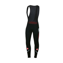 CASTELLI pantalones largos con tirantes - POLARE 2 WINTER - negro
