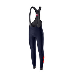 CASTELLI pantalones largos con tirantes - VELOCISSIMO 4 WINTER - azul