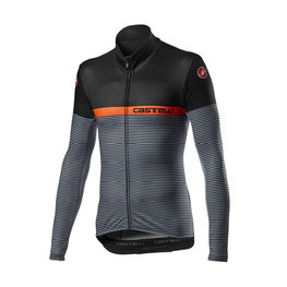 CASTELLI maillot de invierno de manga larga - MARINAIO LONG - negro/naranja