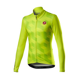 CASTELLI maillot de invierno de manga larga - CUBI LONG - amarillo