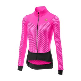 CASTELLI maillot de invierno de manga larga - SFIDA LADY WINTER - rosa/negro