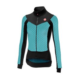 CASTELLI maillot de invierno de manga larga - SFIDA LADY WINTER - azul claro/negro