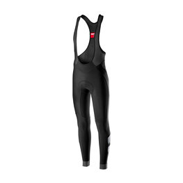 CASTELLI pantalones largos con tirantes - VELOCISSIMO WINTER - negro