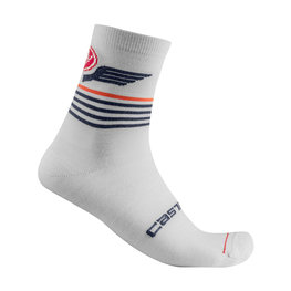 CASTELLI calcetines clásicos - LANCIO 15 - blanco/gris