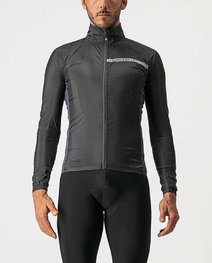 CASTELLI chaqueta cortaviento - SQUADRA STRECH - negro