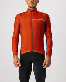 CASTELLI chaqueta cortaviento - SQUADRA STRECH - rojo