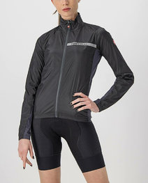 CASTELLI chaqueta cortaviento - SQUADRA STRECH LADY - negro