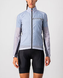 CASTELLI chaqueta cortaviento - SQUADRA STRECH LADY - gris