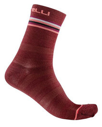 CASTELLI calcetines clásicos - GO 15 LADY - granate