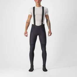 CASTELLI pantalones largos con tirantes - SORPASSO ROS - negro/rojo