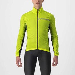 CASTELLI chaqueta cortaviento - SQUADRA STRECH - amarillo