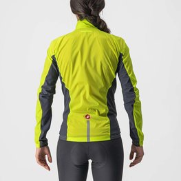 CASTELLI chaqueta cortaviento - SQUADRA STRECH LADY - amarillo